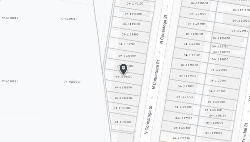 22 N Conestoga St, Philadelphia, PA for sale - Plat Map - Image 1 of 1