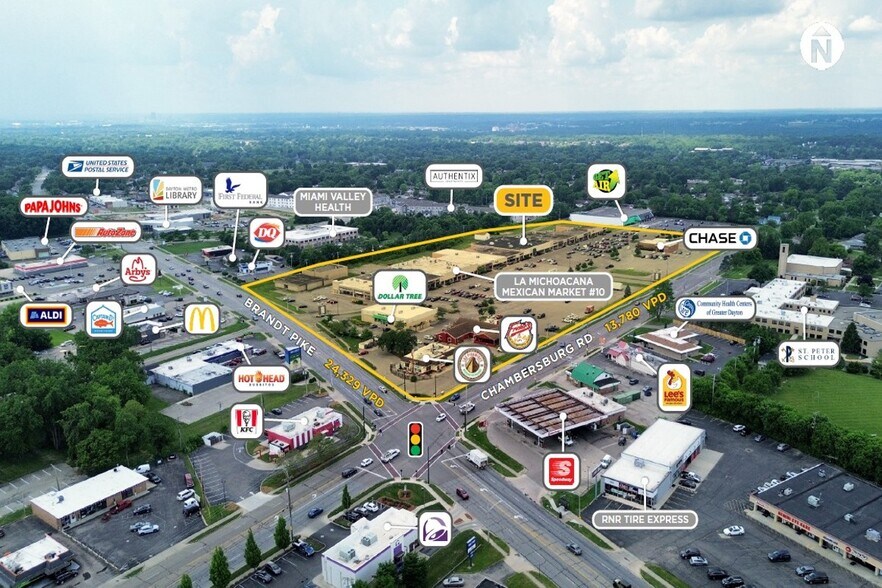 6070-6254 Chambersburg Rd, Huber Heights, OH à louer - Photo du bâtiment - Image 3 de 5