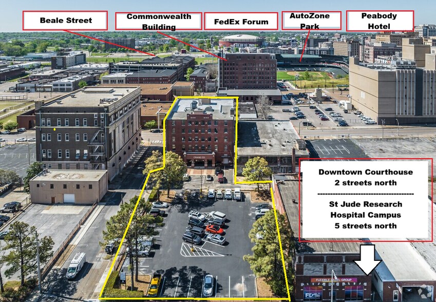 254 Court Ave, Memphis, TN à vendre - Photo du bâtiment - Image 1 de 25