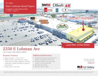 Plus de détails pour 2350 E Lohman Ave, Las Cruces, NM - Commerce de détail à louer