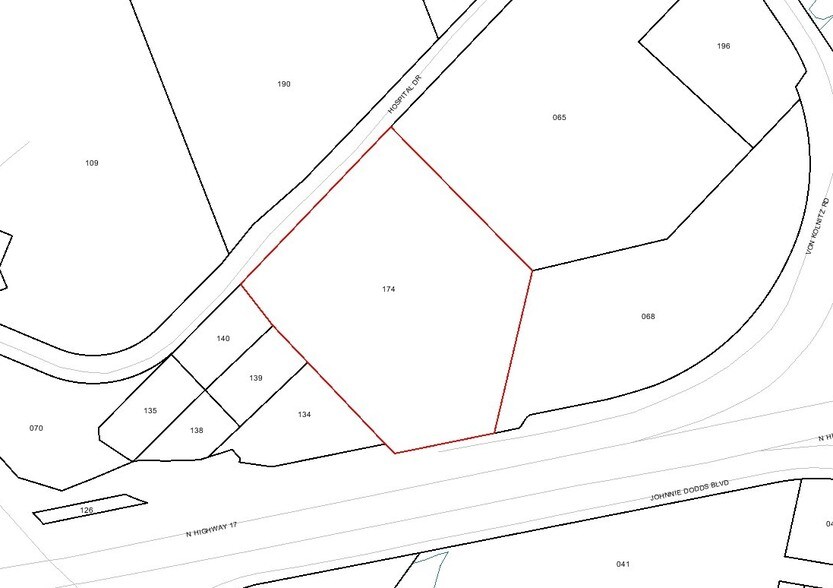 1280 Hospital Dr, Mount Pleasant, SC à louer - Plan cadastral - Image 2 de 8