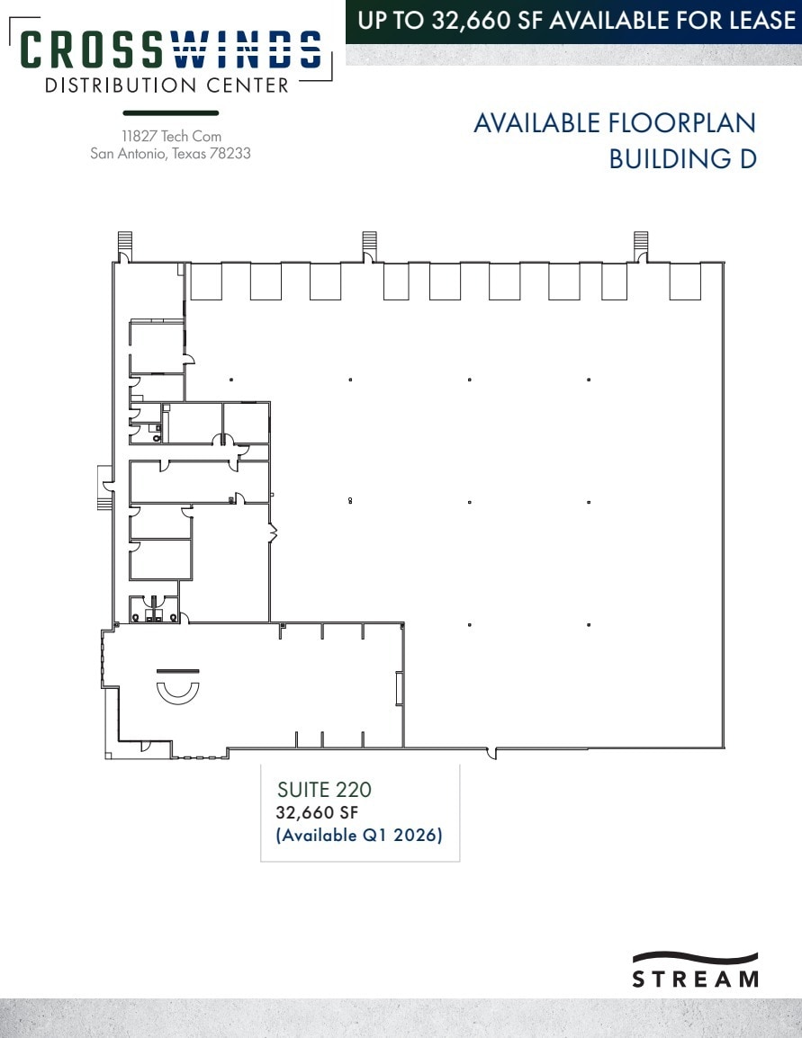 11827 Tech Com, San Antonio, TX à louer Plan d’étage- Image 1 de 1