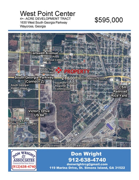 1630 W. South Georgia Pky, Waycross, GA for sale - Building Photo - Image 2 of 2