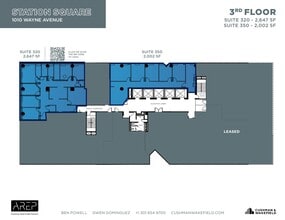 1100 Wayne Ave, Silver Spring, MD à louer Plan d’étage- Image 2 de 2