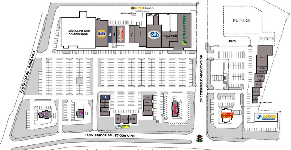 6401-6551 Centralia Rd, Chesterfield, VA à louer - Photo du bâtiment - Image 2 de 13