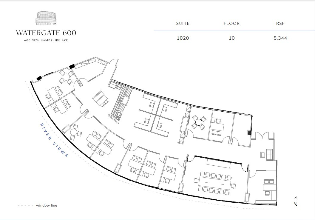 600 New Hampshire Ave NW, Washington, DC for lease Floor Plan- Image 1 of 1