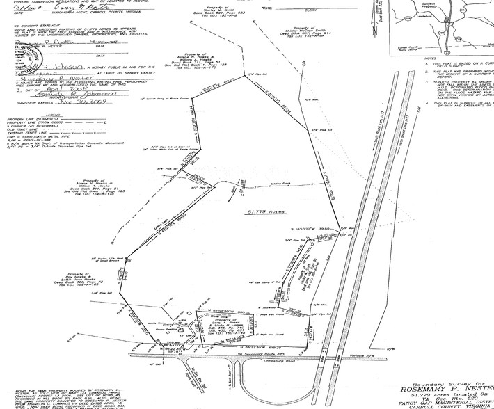 4613 Lambsburg Rd, Lambsburg, VA for sale - Plat Map - Image 2 of 4