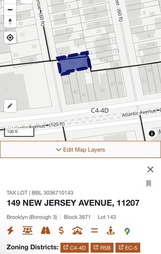 Plus de détails pour 149 New Jersey Ave, Brooklyn, NY - Terrain à vendre