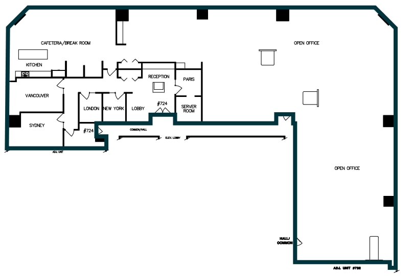 1055 Dunsmuir St, Vancouver, BC à louer Plan d’étage- Image 1 de 1