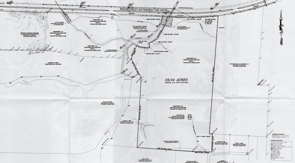 Ridgecrest Road Ext, Jackson, TN à vendre - Plan cadastral - Image 1 de 2
