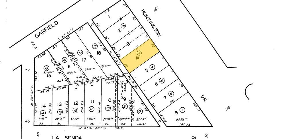 2130 Huntington Dr, South Pasadena, CA for lease - Plat Map - Image 3 of 10