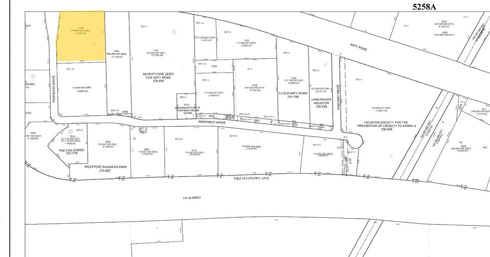 7050 Portwest Dr, Houston, TX for sale - Plat Map - Image 3 of 4