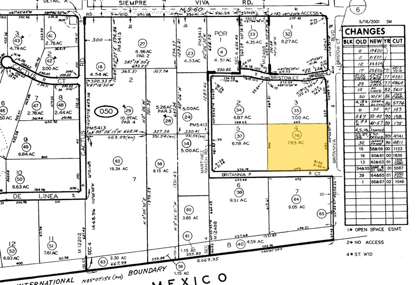 2737 Britannia Blvd, San Diego, CA à vendre - Plan cadastral - Image 2 de 3