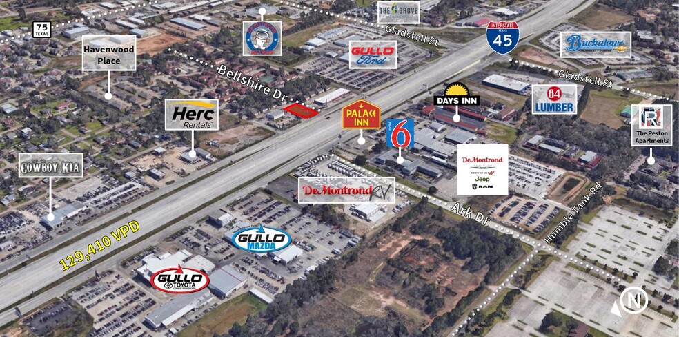 NEC I-45 and Bellshire Drive, Conroe, TX for lease - Building Photo - Image 1 of 1