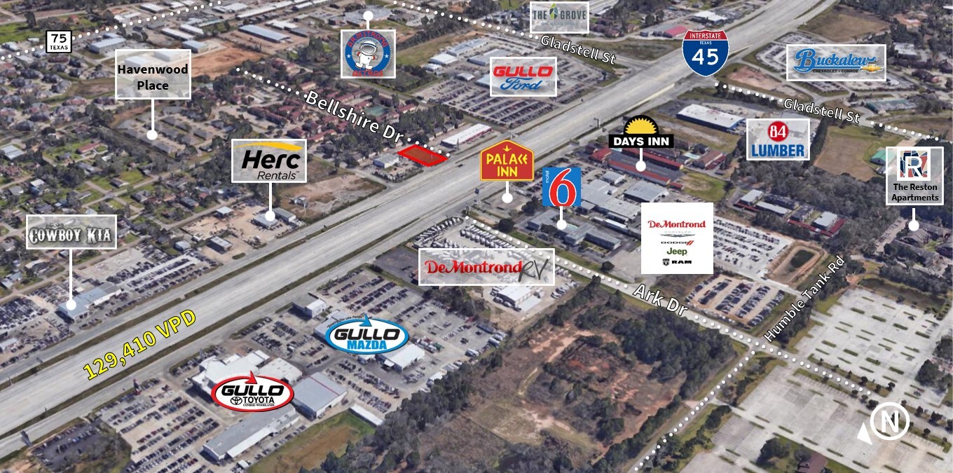 NEC I-45 and Bellshire Drive, Conroe, TX for lease Building Photo- Image 1 of 2