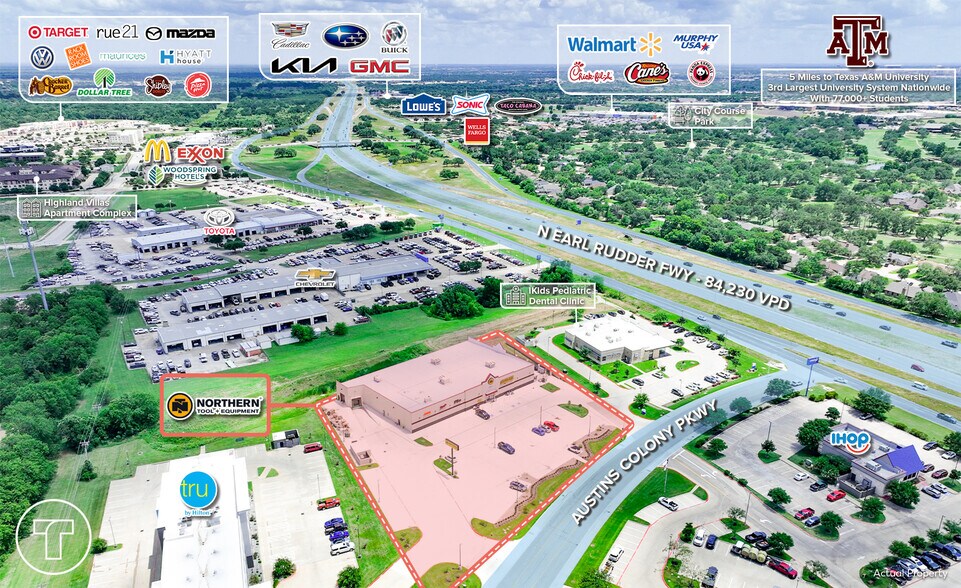 1921 Austins Colony Pkwy, Bryan, TX à vendre - Photo du bâtiment - Image 2 de 6