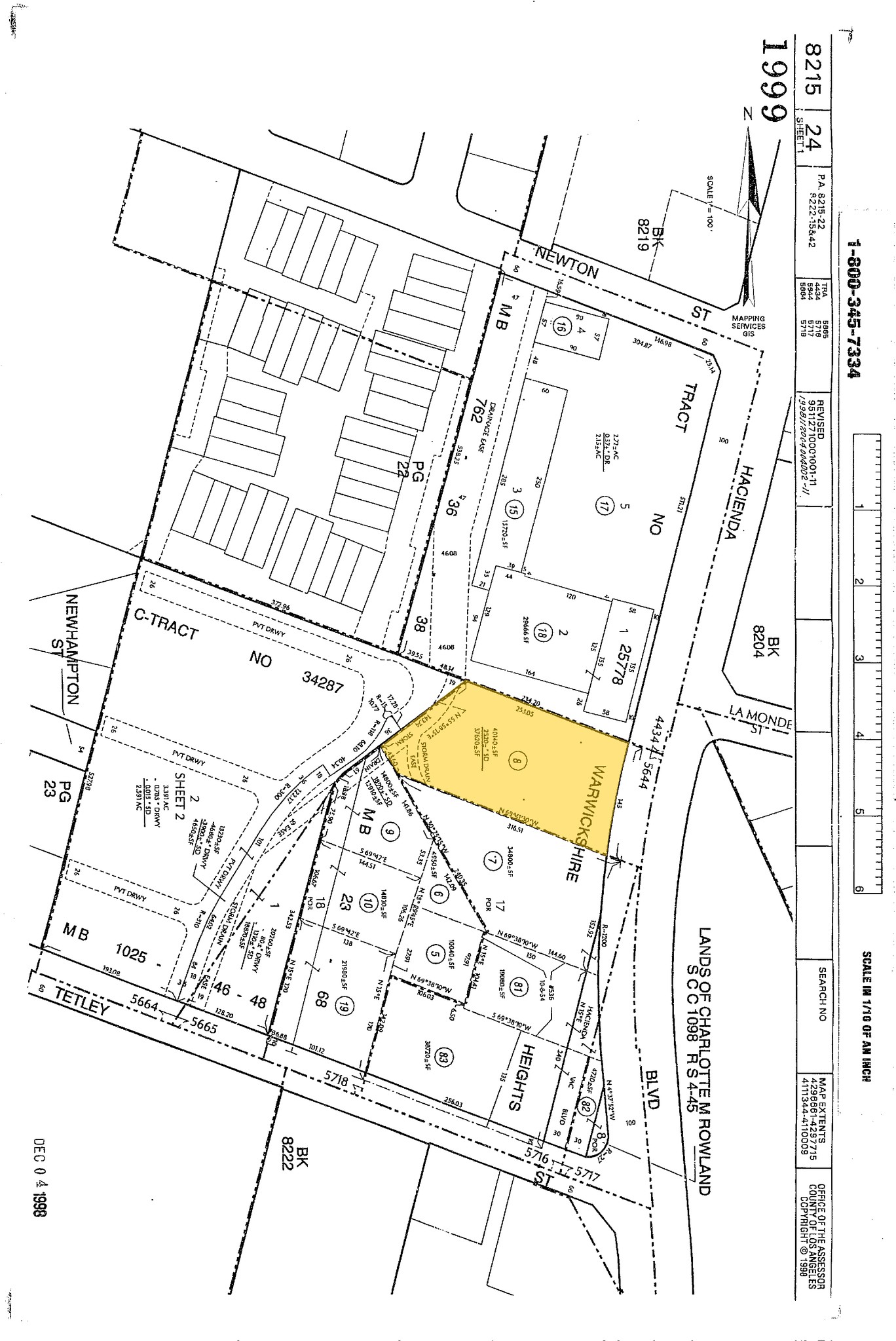 2211 S Hacienda Blvd, Hacienda Heights, CA à vendre Plan cadastral- Image 1 de 1