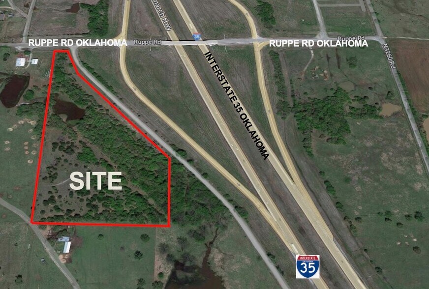 I-35 and Ruppe Rd, Wynnewood, OK à vendre - Aérien - Image 2 de 7