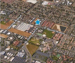 7525 N Cedar Ave, Fresno, CA - AERIAL  map view