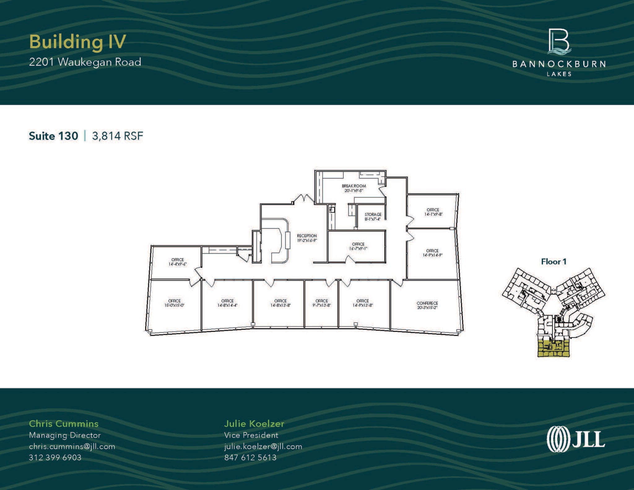 2333 Waukegan Rd, Bannockburn, IL for lease Floor Plan- Image 1 of 1