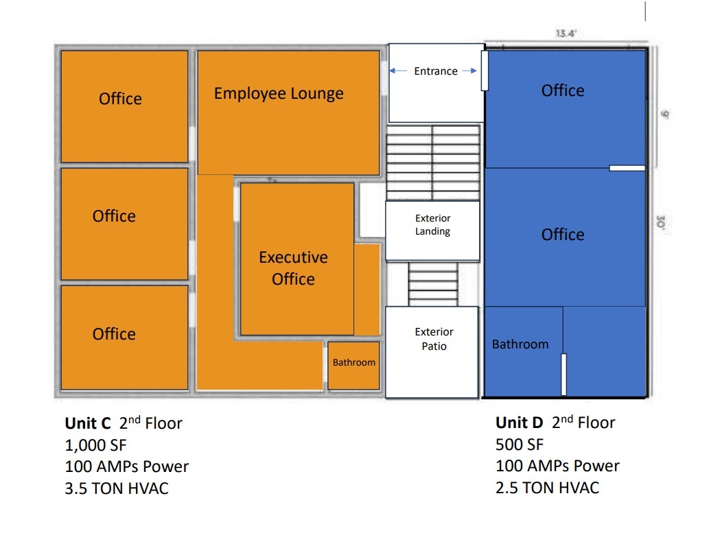 5500 E Washington Blvd, Commerce, CA à louer Plan d’étage- Image 1 de 1