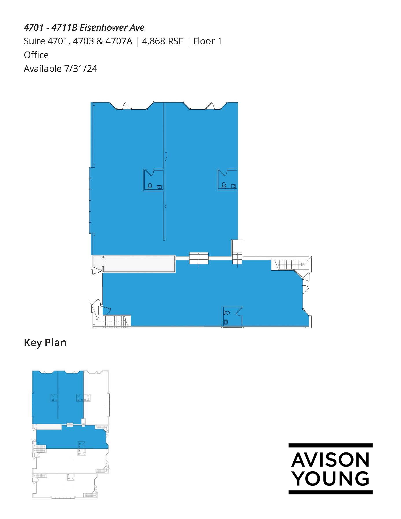 4713A-4725B Eisenhower Ave, Alexandria, VA for lease Floor Plan- Image 1 of 1