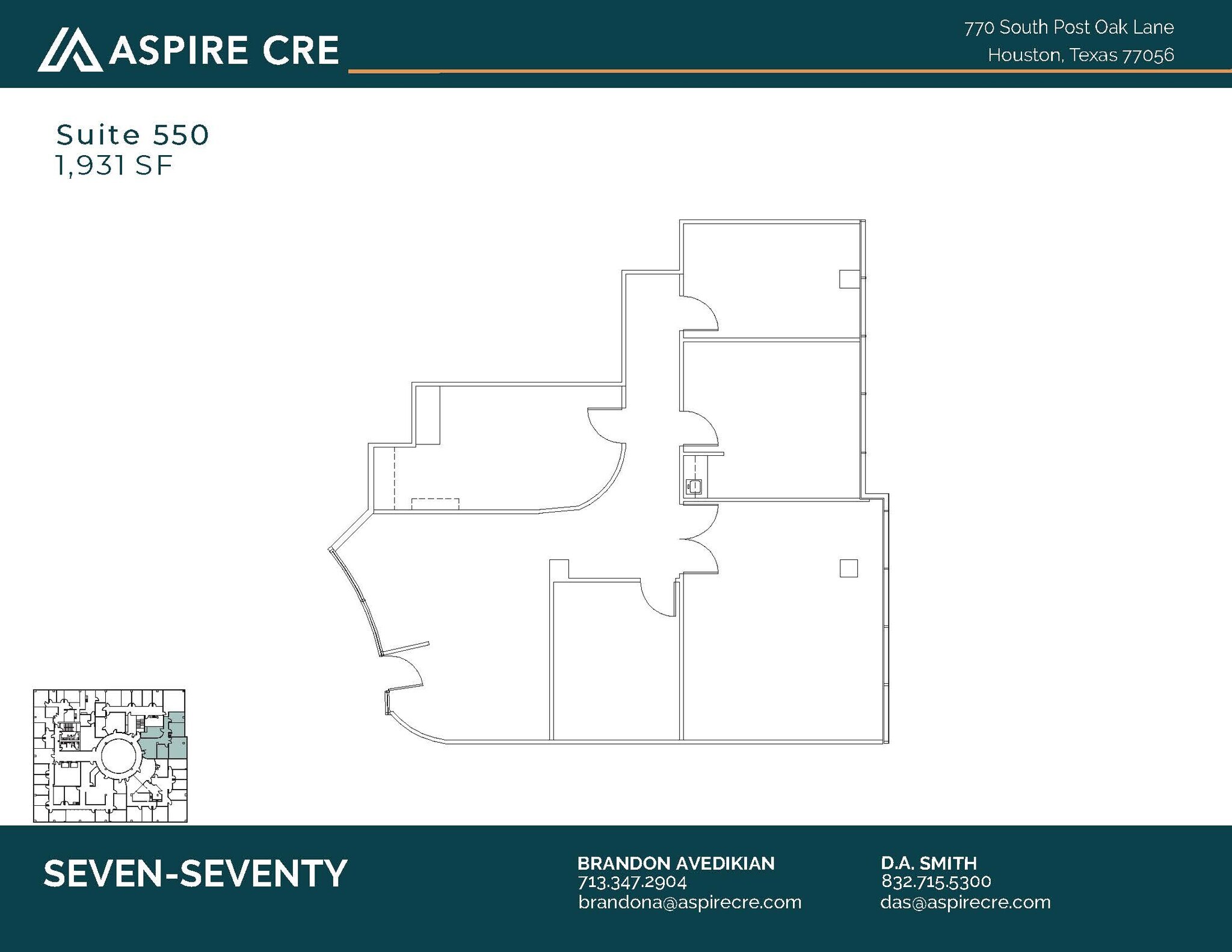 770 S Post Oak Ln, Houston, TX for lease Floor Plan- Image 1 of 4