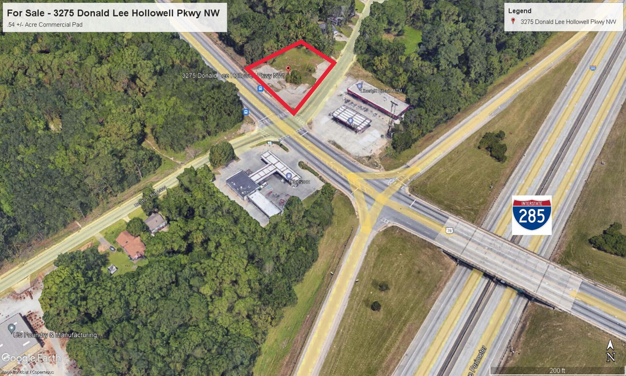 3275 Donald Lee Hollowell Pky, Atlanta, GA for sale Aerial- Image 1 of 5