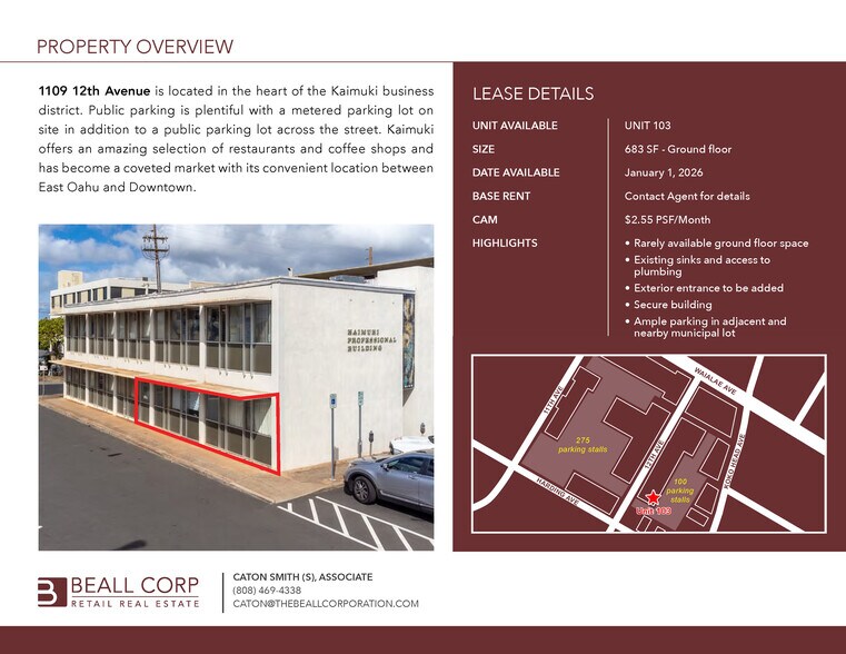 1109 12th Ave, Honolulu, HI à louer - Photo du bâtiment - Image 2 de 5