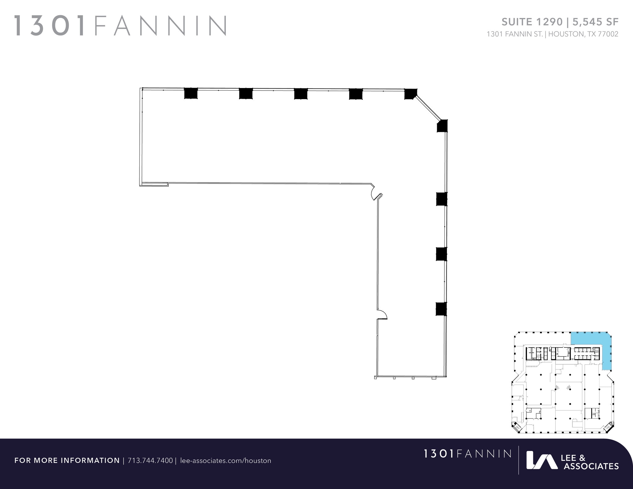 1301 Fannin St, Houston, TX for lease Floor Plan- Image 1 of 1