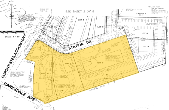 1000 Station Dr, Dupont, WA for lease - Plat Map - Image 2 of 13