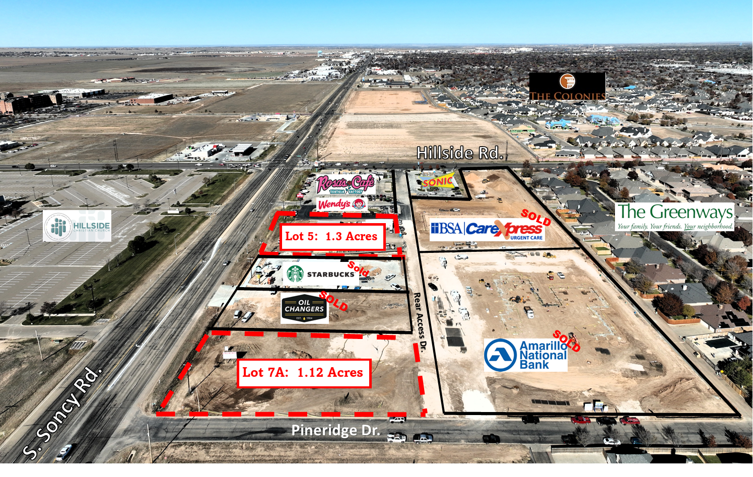SE Corner of Soncy & Hillside, Amarillo, TX for sale Building Photo- Image 1 of 2
