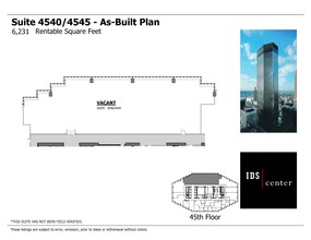 80 S 8th St, Minneapolis, MN à louer Plan d’étage- Image 1 de 1