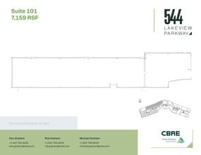 544 Lakeview Pky, Vernon Hills, IL for lease Floor Plan- Image 1 of 3