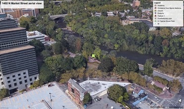 1402 N Market St, Wilmington, DE - AERIAL map view