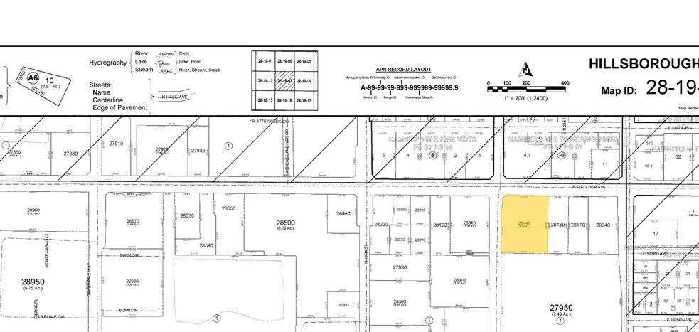 2001 E Fletcher Ave, Tampa, FL à louer - Plan cadastral - Image 3 de 3