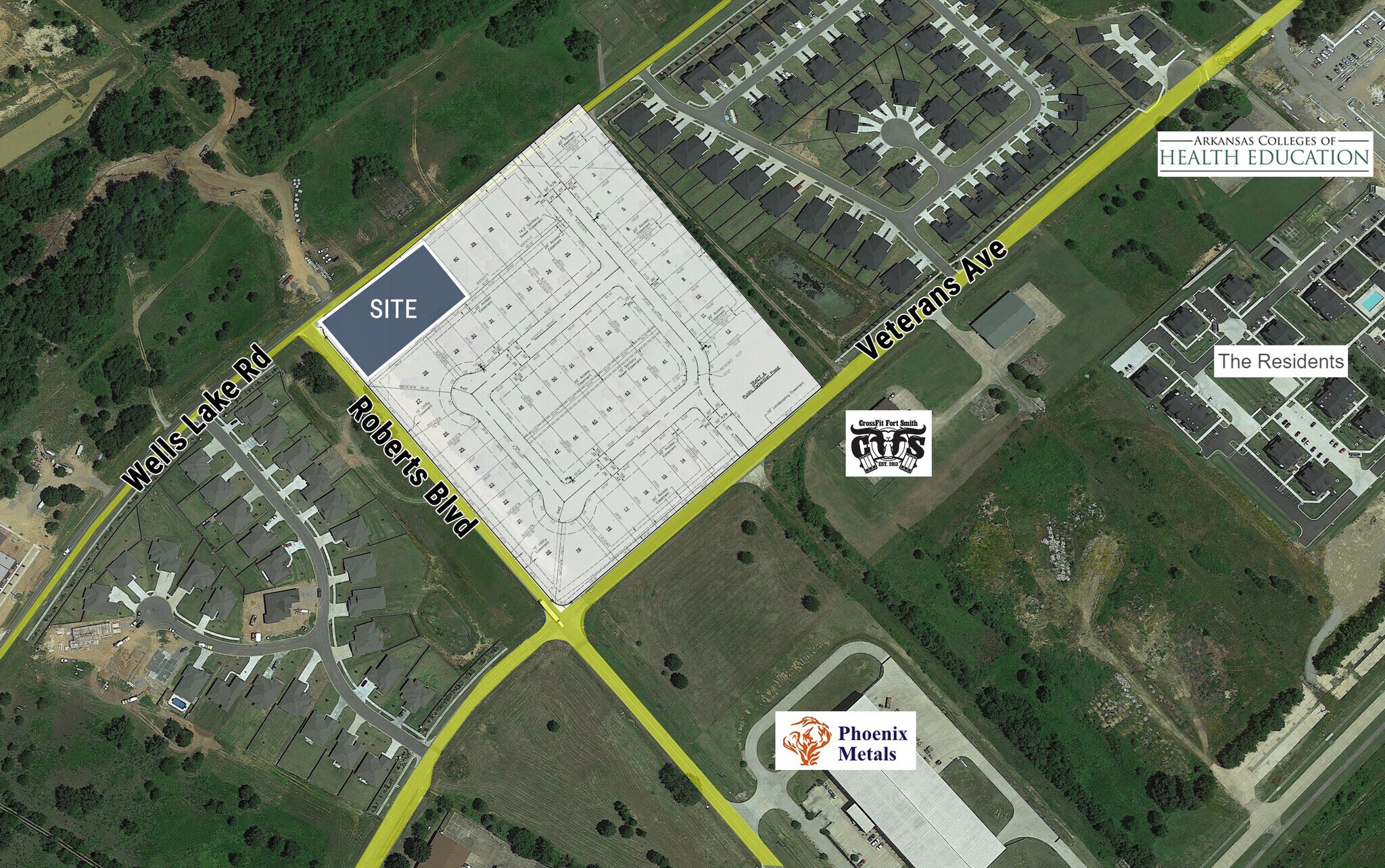 Roberts, Fort Smith, AR à vendre Aérien- Image 1 de 4