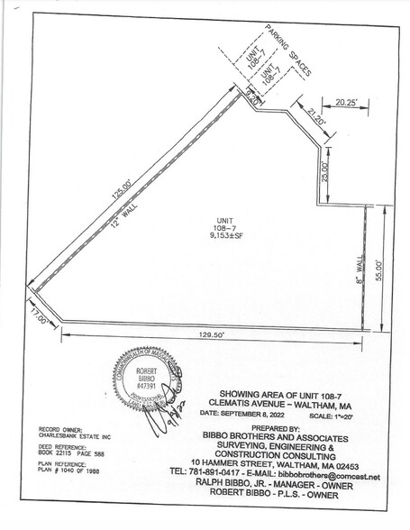 108 Clematis Ave, Waltham, MA for lease - Floor Plan - Image 3 of 24