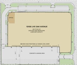 10156 Live Oak Ave, Fontana, CA à louer Plan de site- Image 2 de 2