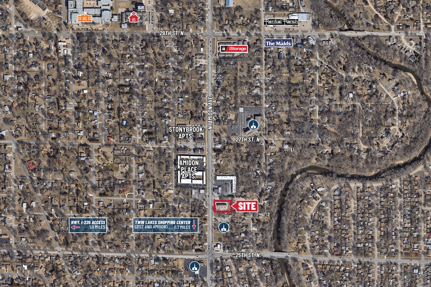 2666 N Amidon St, Wichita, KS for lease - Aerial - Image 3 of 3