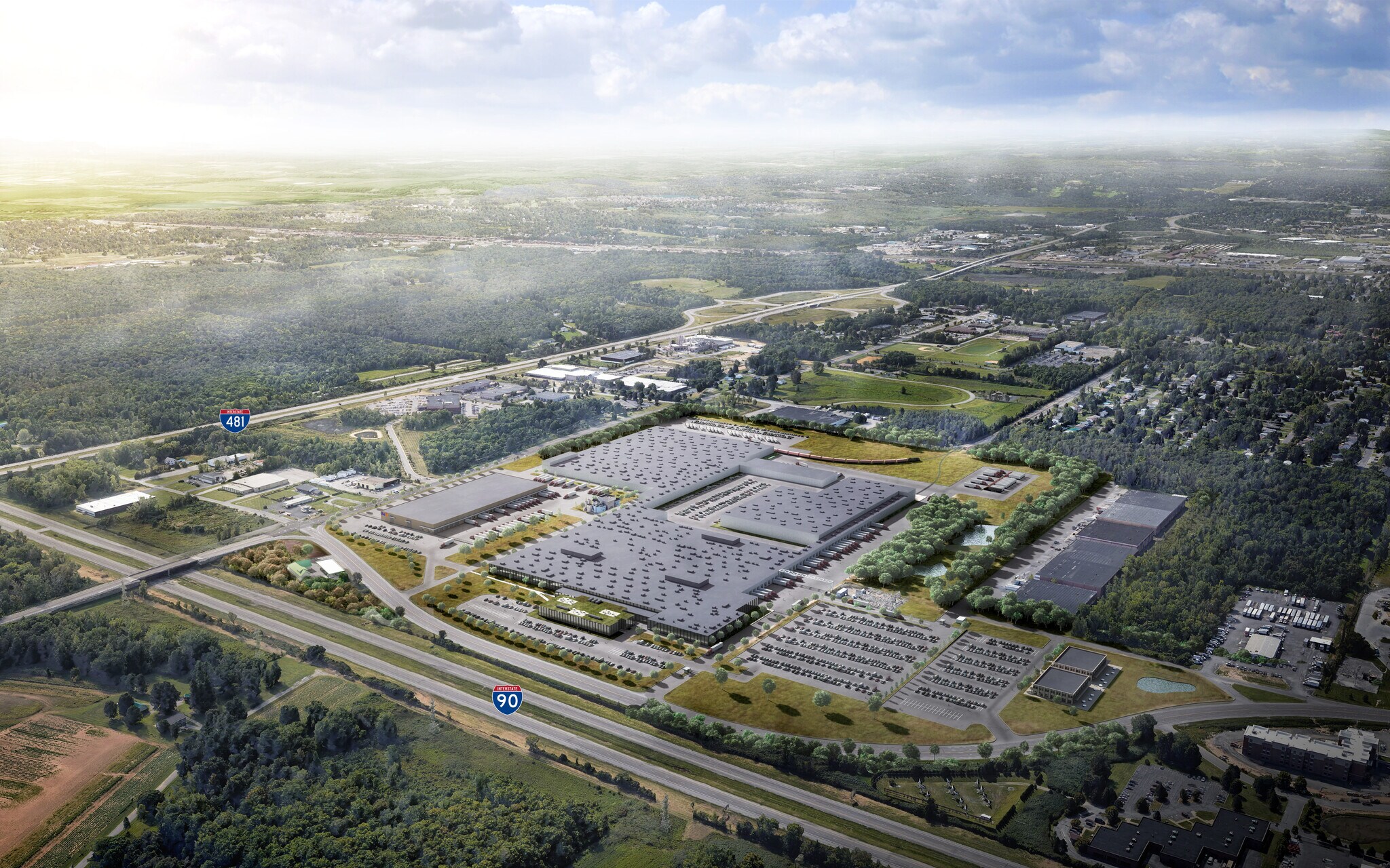 6651 New Venture Gear Dr, East Syracuse, NY for sale Aerial- Image 1 of 2