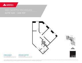 980 N Michigan Ave, Chicago, IL à louer Plan d’étage- Image 1 de 1