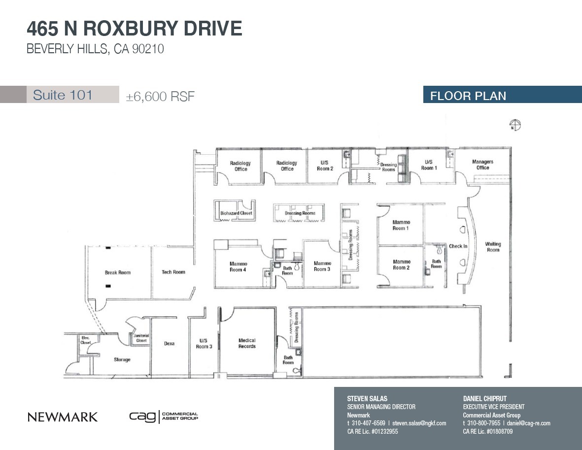 465 N Roxbury Dr, Beverly Hills, CA à louer Plan d’étage- Image 1 de 1