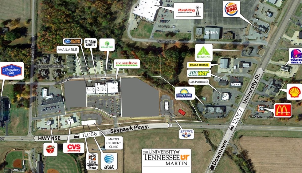 129-145 Commons Dr, Martin, TN for lease - Aerial - Image 2 of 48