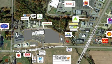 129-145 Commons Dr, Martin, TN - Aerial map view