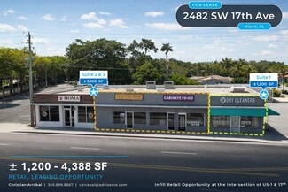 More details for 2482-2490 SW 17th Ave, Miami, FL - Retail for Lease