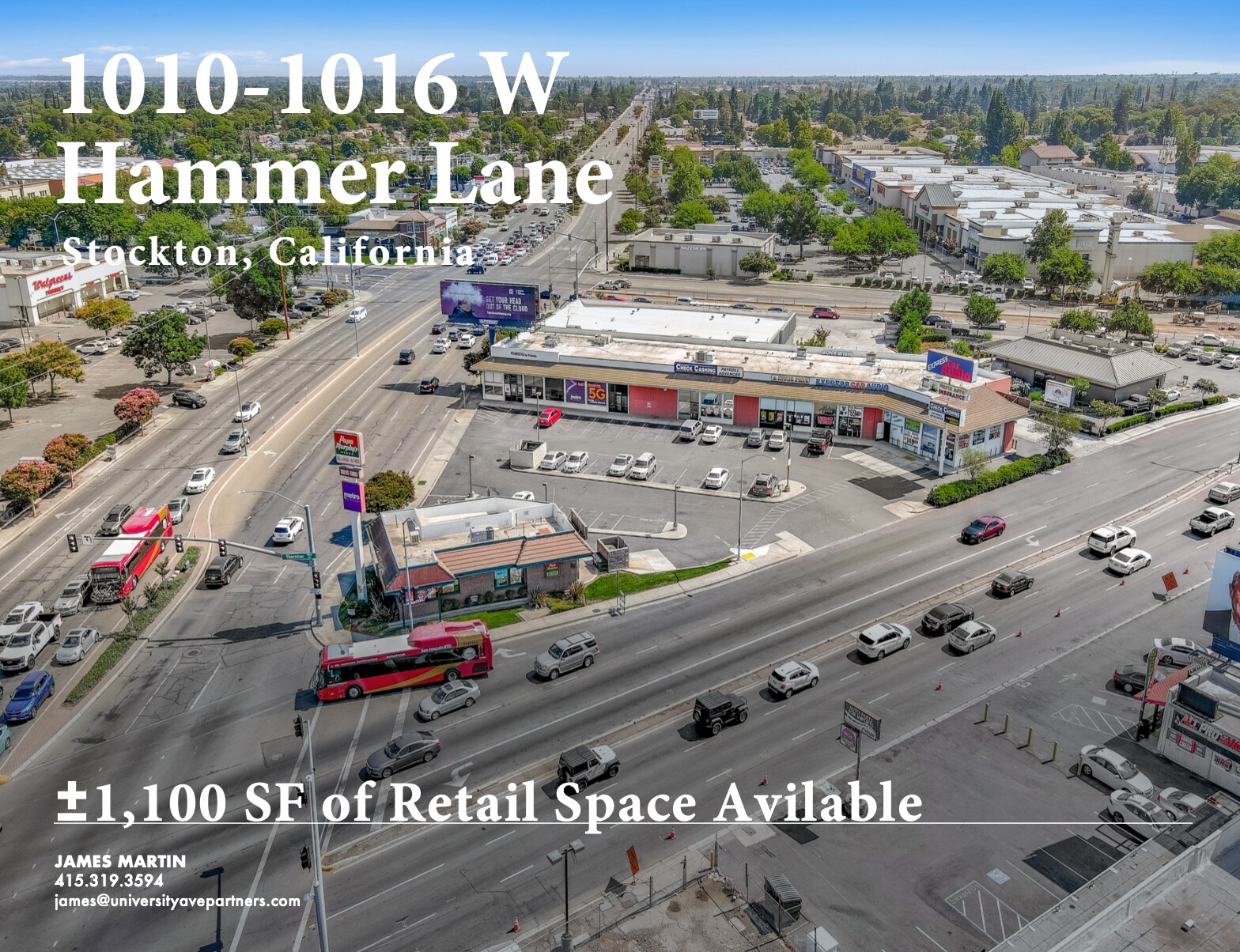 1010-1016 W Hammer Ln, Stockton, CA à louer Photo du bâtiment- Image 1 de 5