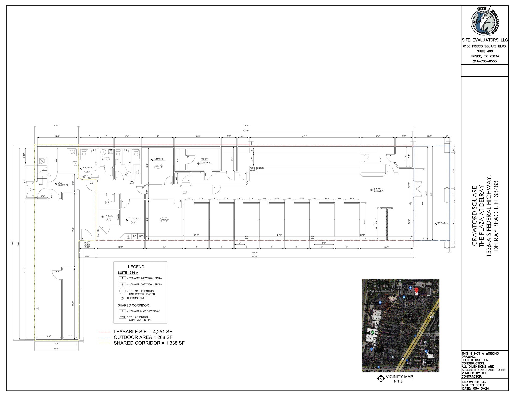 1490-1732 S Federal Hwy, Delray Beach, FL à louer Plan de site- Image 1 de 11