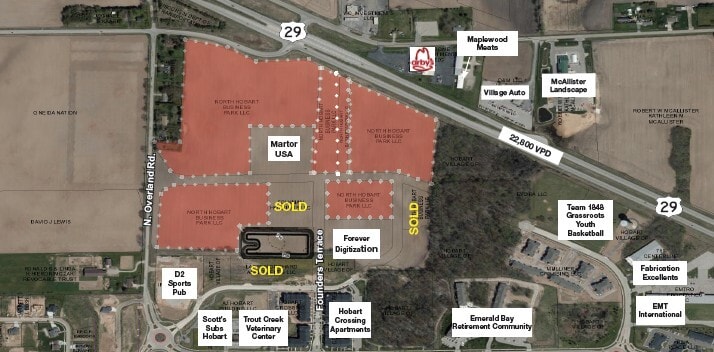 N. Overland Rd, Hobart, WI for sale - Building Photo - Image 2 of 2