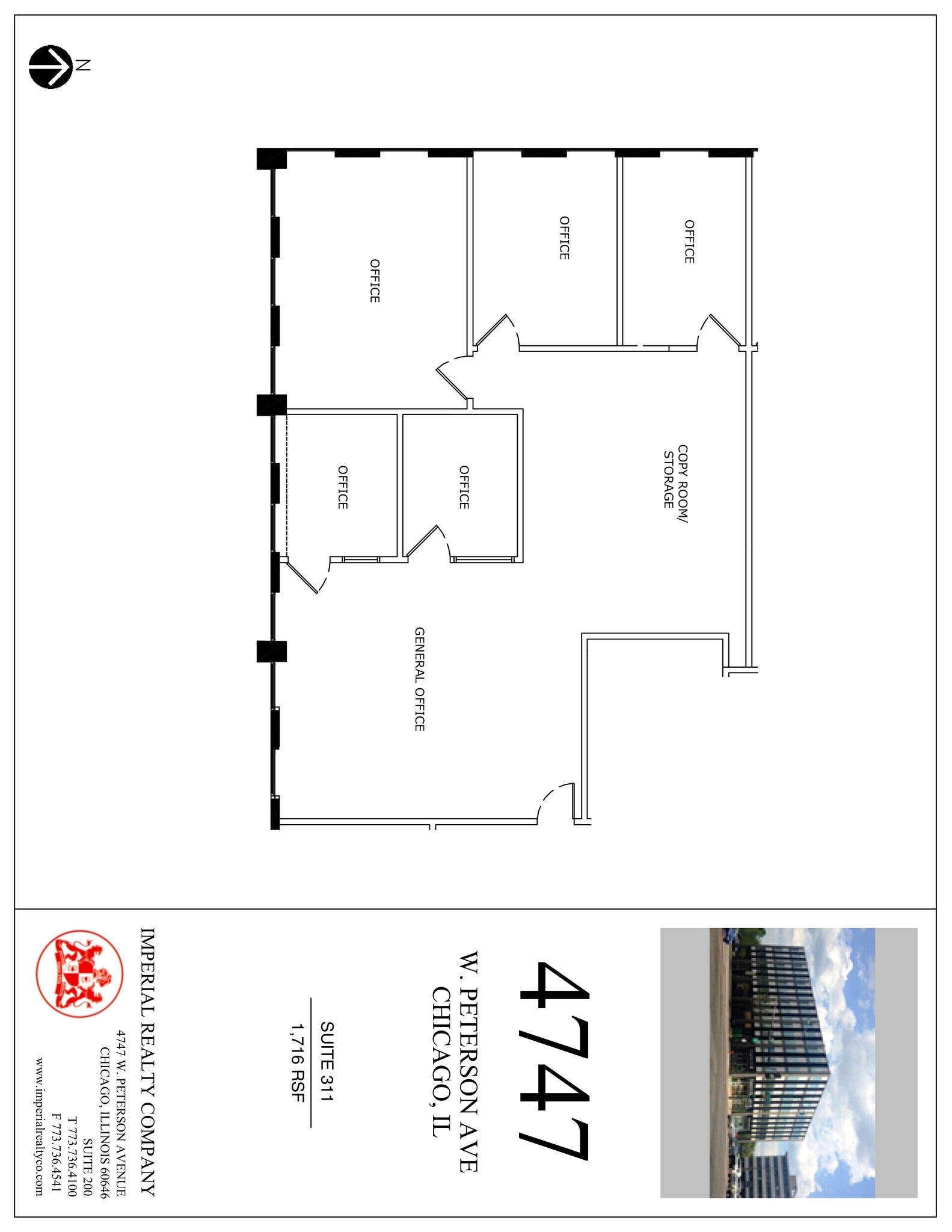 4747 W Peterson Ave, Chicago, IL for lease Site Plan- Image 1 of 1